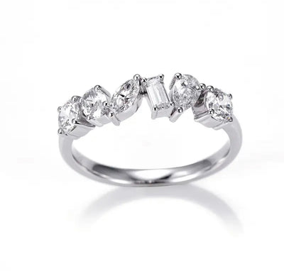 Fancy Shape Lab diamond Hall Eternity Ring