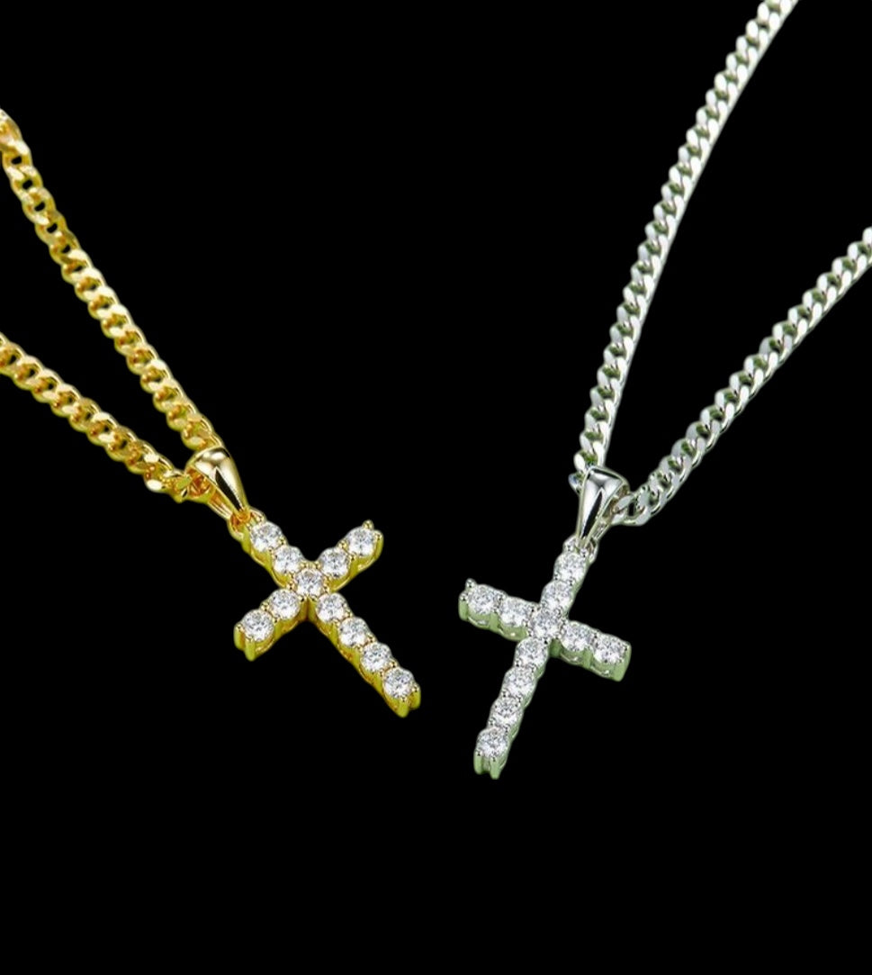 TRUST GOD CROSS NECKLACE