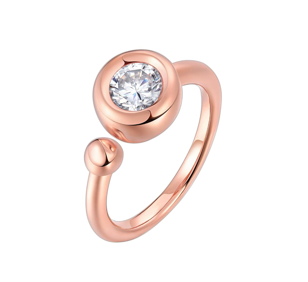 I AM CUTE RING ROSE GOLD