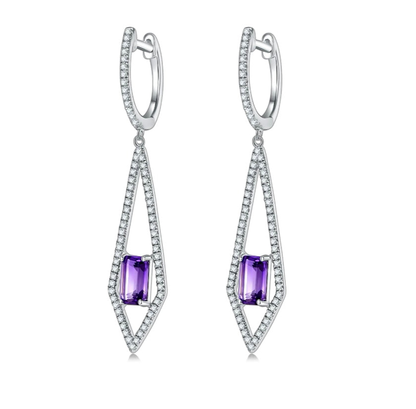 PURPLE GIRL EARRINGS