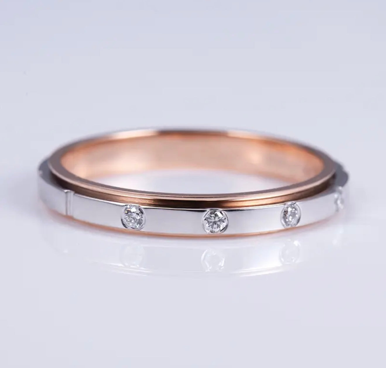 14K  Diamond Ring Band
