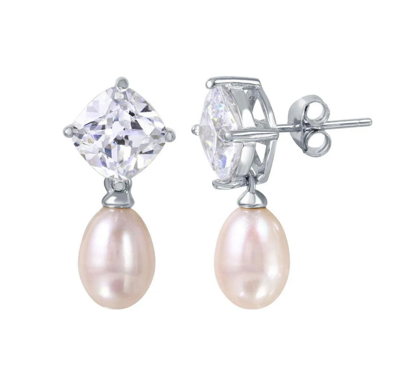 Dangling Fresh Water Pearl Earrings