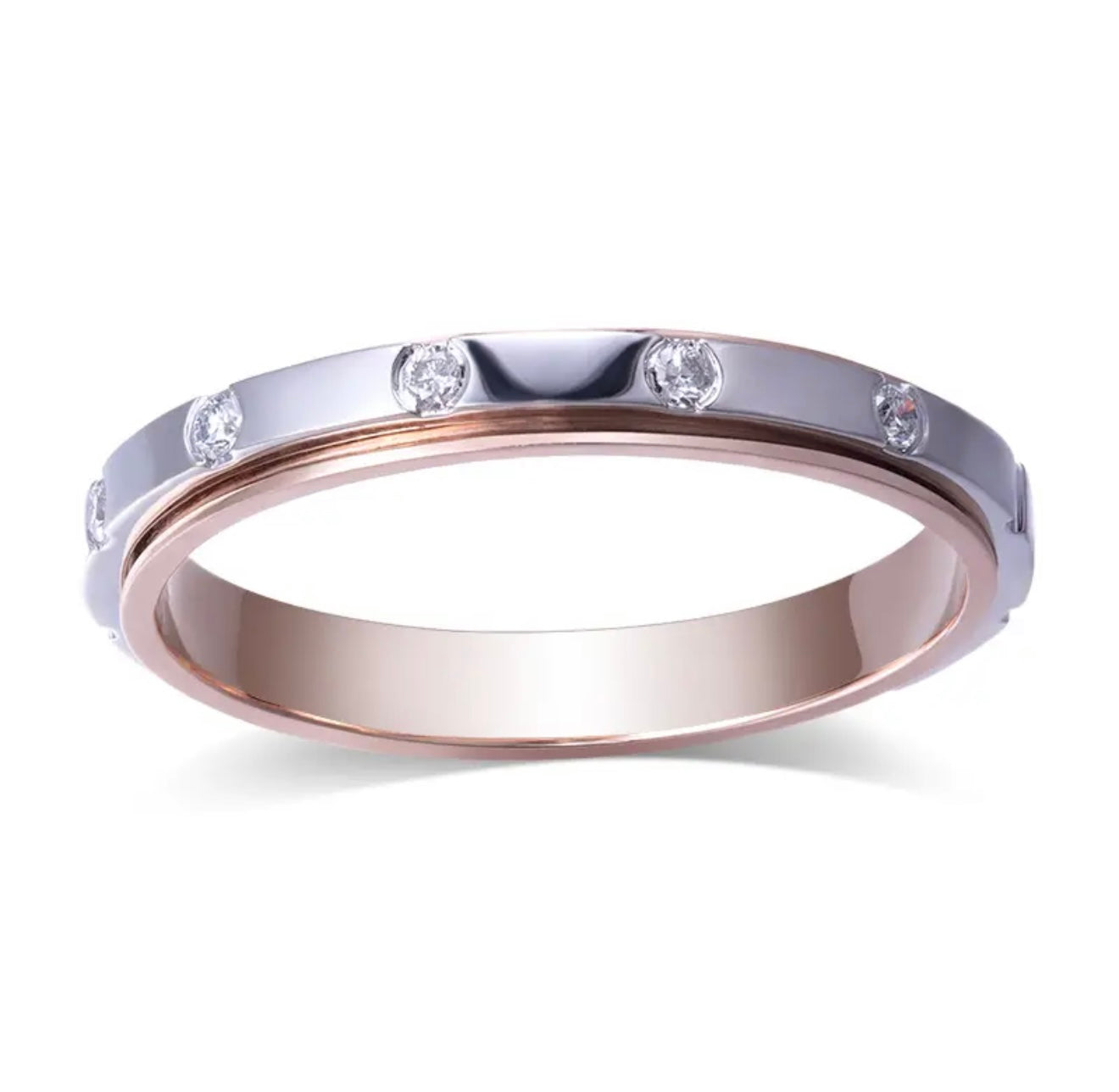 14K  Diamond Ring Band