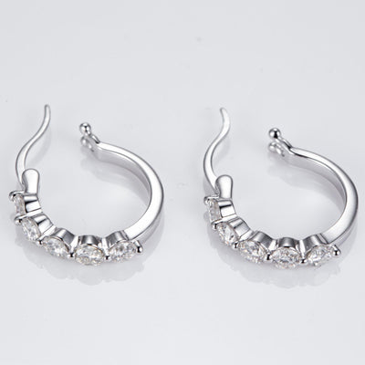STUNNING HOOPS MOISANNITE