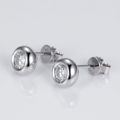 ROUND CUT STUNNING STUDS MOISANNITE