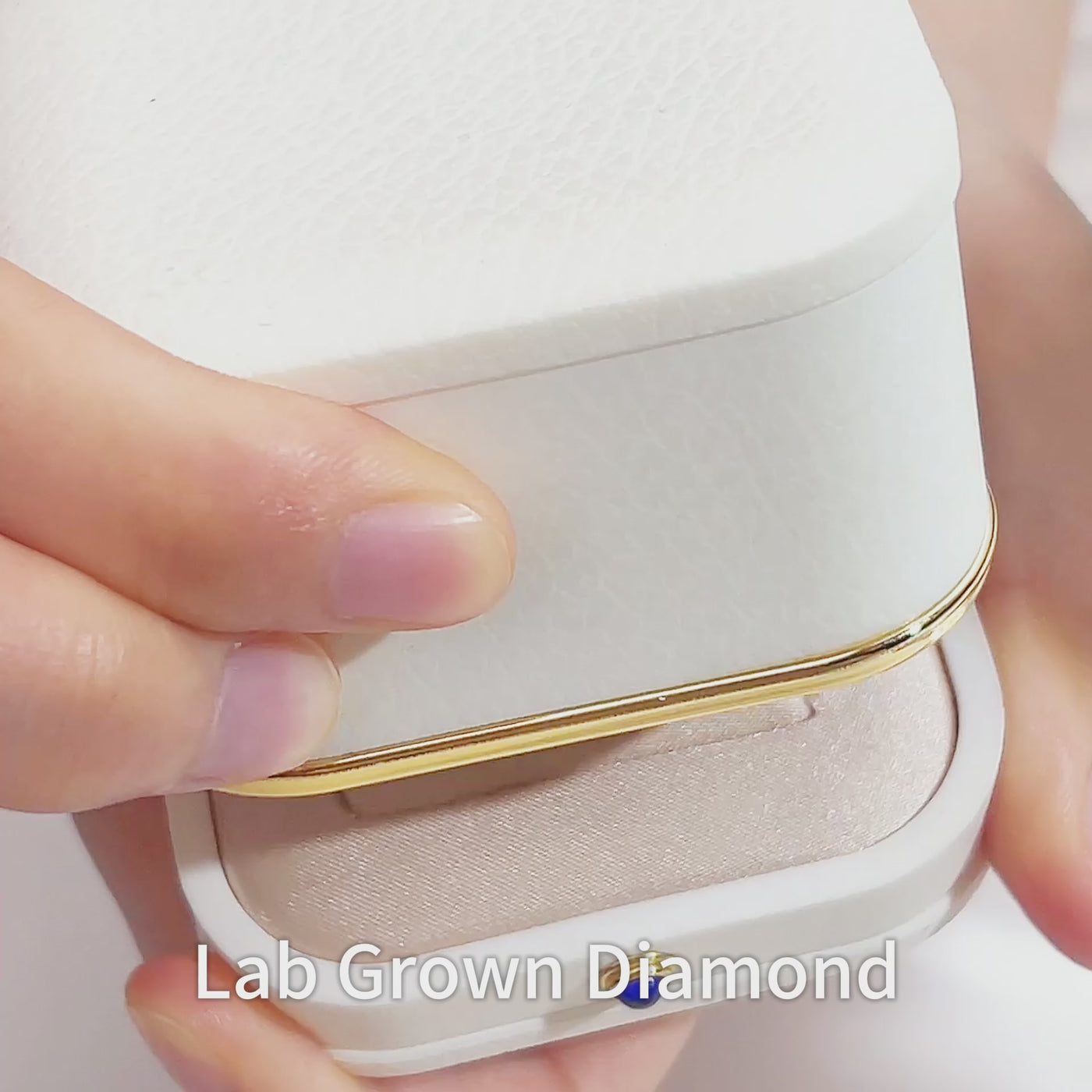 Lab Grown Heart Shaped Solitaire Diamond Ring set in 14K White